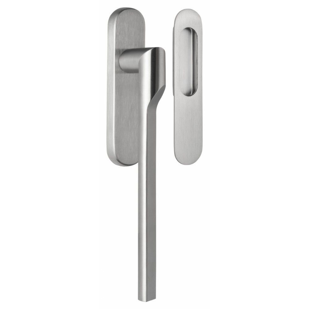 Rivio by Gensler GL231Y massieve set hefschuifdeurbeslag inclusief cilindergat PC69 - mat RVS