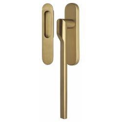 Rivio by Gensler GL231Y massieve set hefschuifdeurbeslag inclusief cilindergat PC69 - PVD mat goud