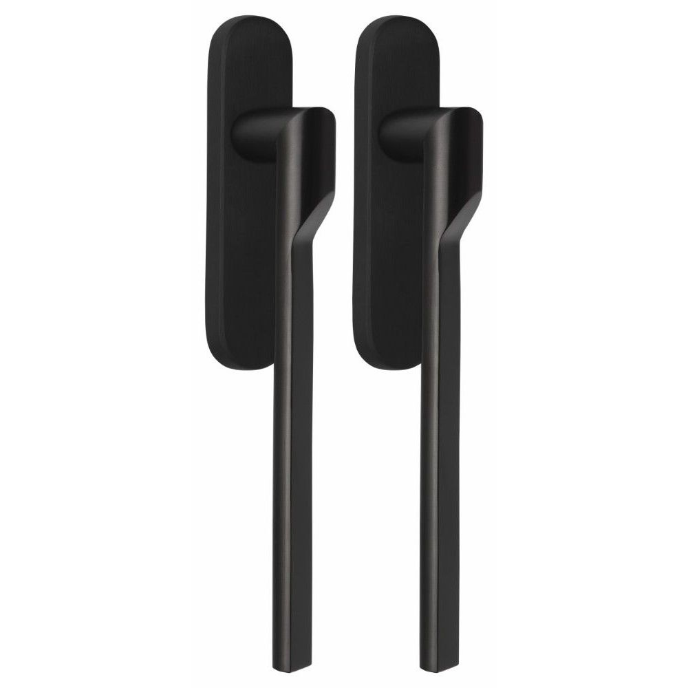 Rivio by Gensler GL231PAY massieve paarsgewijze set hefschuifdeurbeslag inclusief cilindergat PC69 - PVD mat zwart