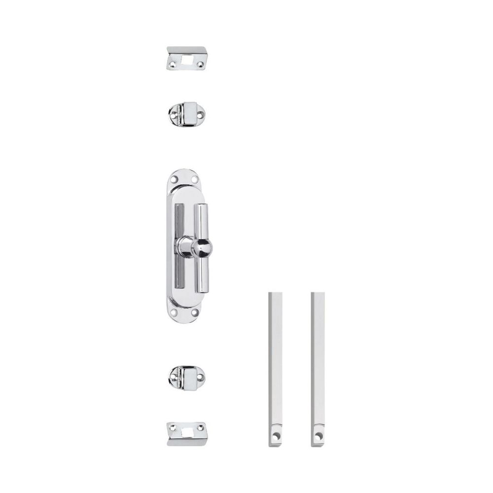 Intersteel set T-kruk-espagnolet incl. stangenset 2x125cm - chroom