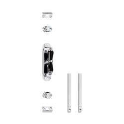 Intersteel Raamespagnolet kruiskruk incl. stangenset 2x125cm - chroom