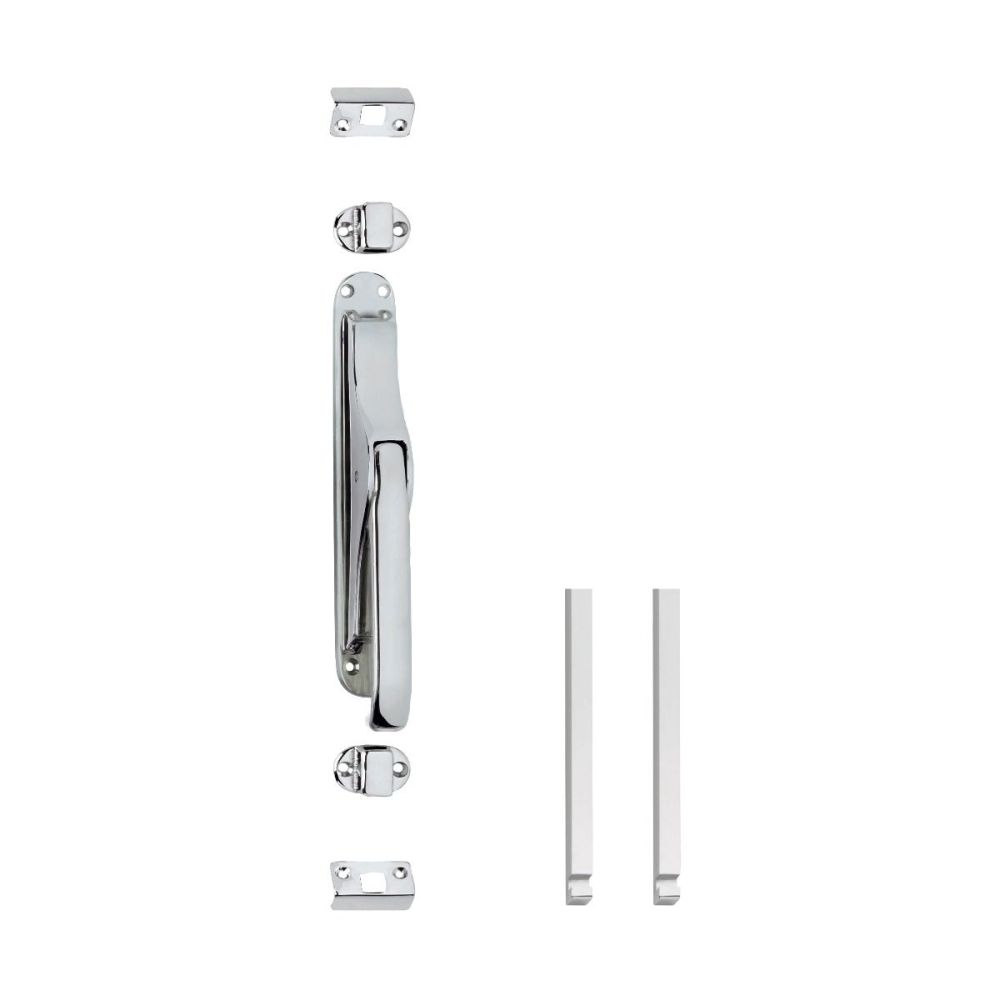 Intersteel set pomp-espagnolet incl. stangenset 2x125cm - chroom