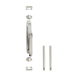 Intersteel set pomp-espagnolet incl. stangenset 2x125cm - nikkel