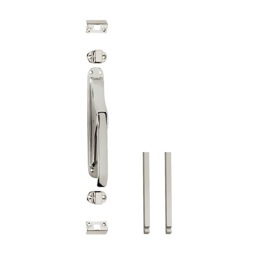 Intersteel set pomp-espagnolet incl. stangenset 2x125cm - nikkel