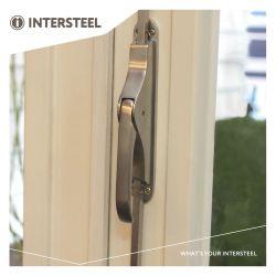 Intersteel set pomp-espagnolet incl. stangenset 2x125cm - nikkel mat