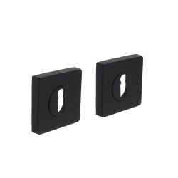 Intersteel sleutelrozetten vierkant 55x55x10mm met nokken - mat zwart