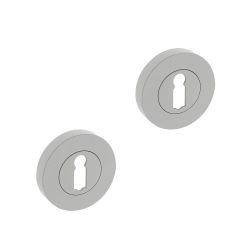 Intersteel sleutelgatrozetten verdekt 52x10mm met nokken - wit