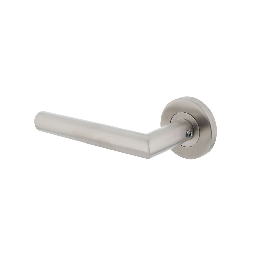 Intersteel Gatdeel Jura hoek 90° op rozet met 7mm nokken staal EN1906/4 RVS - links