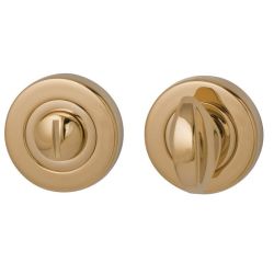 Nika toilet-/badkamersluiting rond 8mm - messing ongelakt
