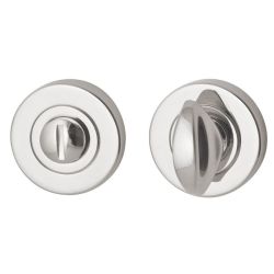 Nika toilet-/badkamersluiting rond 8mm - glans nikkel