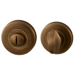 Artax toilet-/badkamersluiting rond 8mm - mat brons