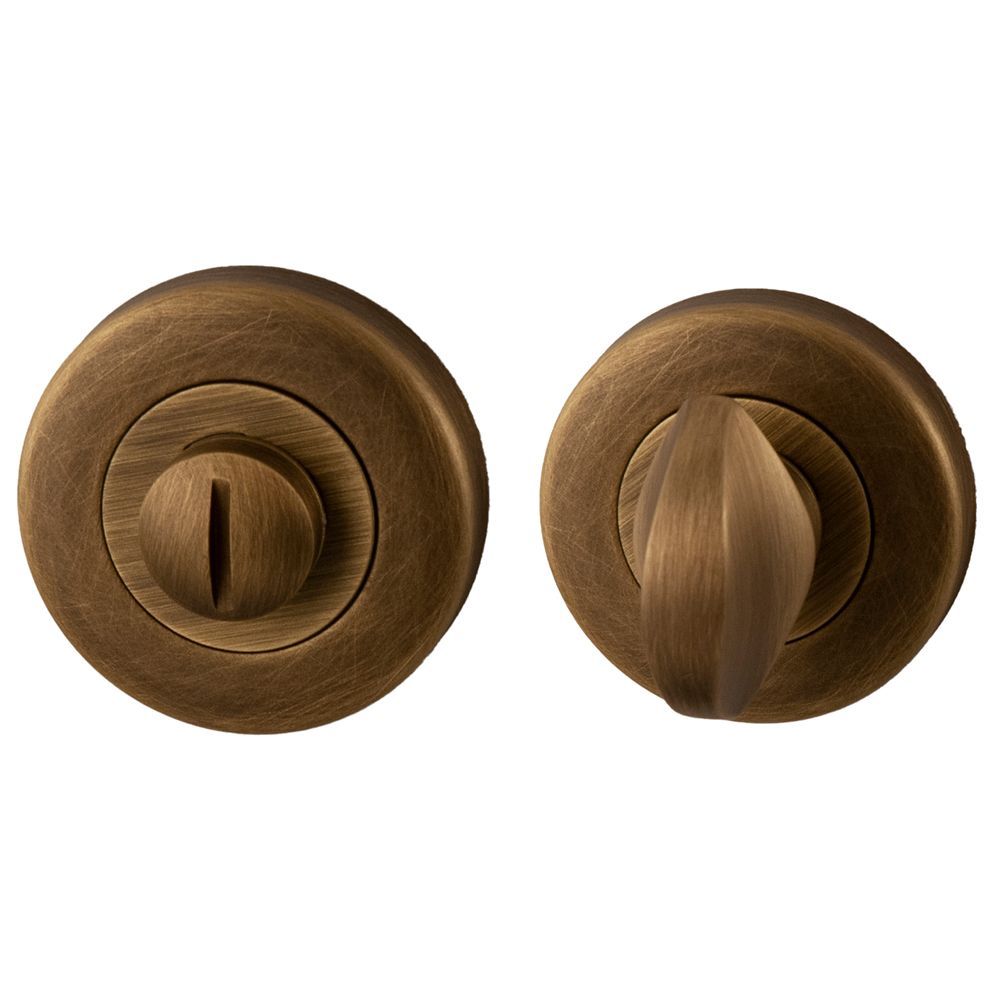 Artax toilet-/badkamersluiting rond 8mm - mat brons
