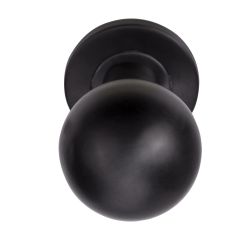 Voordeurknop BASICS LB501D draaibaar op rozet - PVD gunmetal