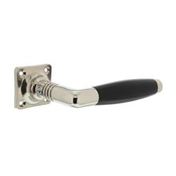 Intersteel Deurkruk Ton Basic op rozet - nikkel glans/zwart