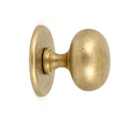 Voordeurknop IRIS 72mm - messing getrommeld