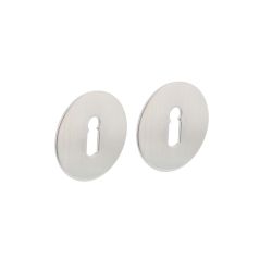 Intersteel rozetten met sleutelgat zelfklevend plat 55x2mm - RVS