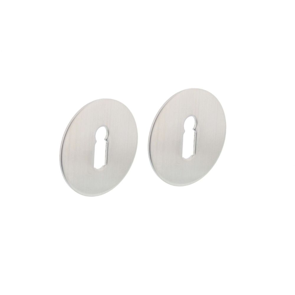 Intersteel rozetten met sleutelgat zelfklevend plat 55x2mm - RVS