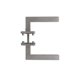 Intersteel Deurkruk Vierkant op vierkant rozet dubbel geveerd - RVS