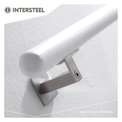 Intersteel Leuninghouder zwaar vierkant hol zadel - RVS