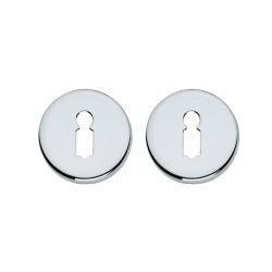 Intersteel rozetten met sleutelgat verdekt 49x7mm - chroom