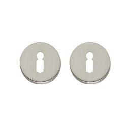 Intersteel rozetten met sleutelgat verdekt 49x7mm - nikkel mat