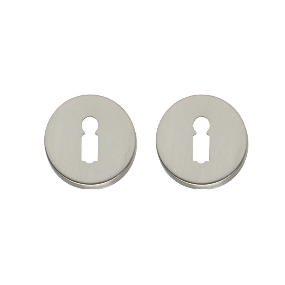 Intersteel rozetten met sleutelgat verdekt 49x7mm - nikkel mat