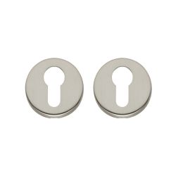 Intersteel rozetten met profielcilindergat verdekt 49x7mm - nikkel mat