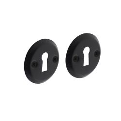 Intersteel rozetten met sleutelgat schroefgat 50x5mm - mat zwart