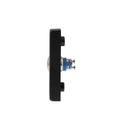 Intersteel Deurbel rechthoekig verdekt 65x30x10mm - RVS/mat zwart