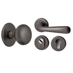 Voordeurset Silvia 3-delig rechts - PVD gun metal