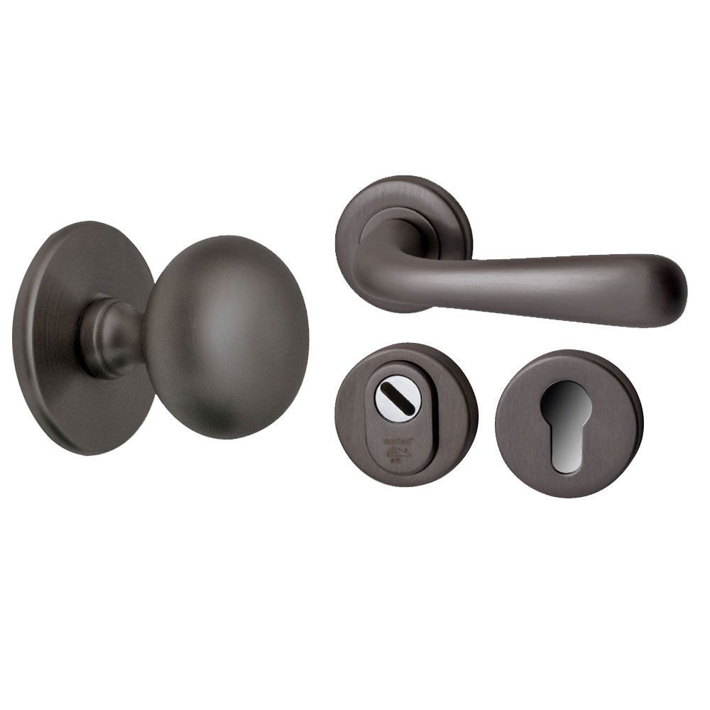 Voordeurset Silvia 3-delig rechts - PVD gun metal