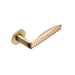 Deurkruk Viva! op rond rozet - PVD warm goud