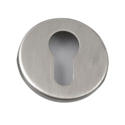 Cilinderrozet Shuffle rond dun 4mm - RVS