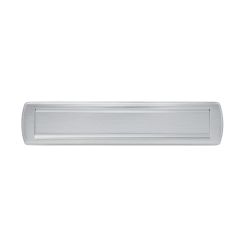 AXA briefplaat Curve Plus - aluminium geslepen