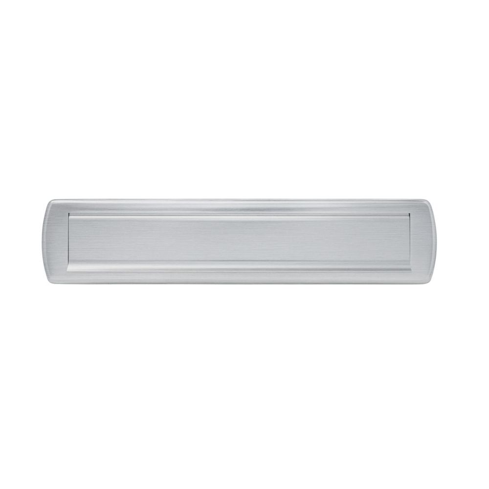 AXA briefplaat Curve Plus - aluminium geslepen