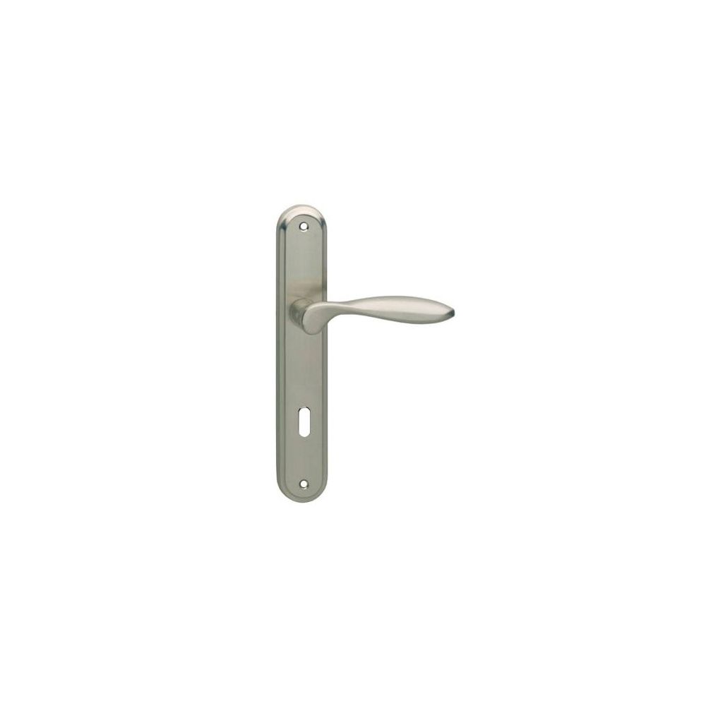 Intersteel Deurkruk George op langschild sleutelgat 72mm - nikkel mat