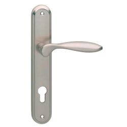Intersteel Deurkruk George op langschild profielcilindergat 72mm - nikkel mat