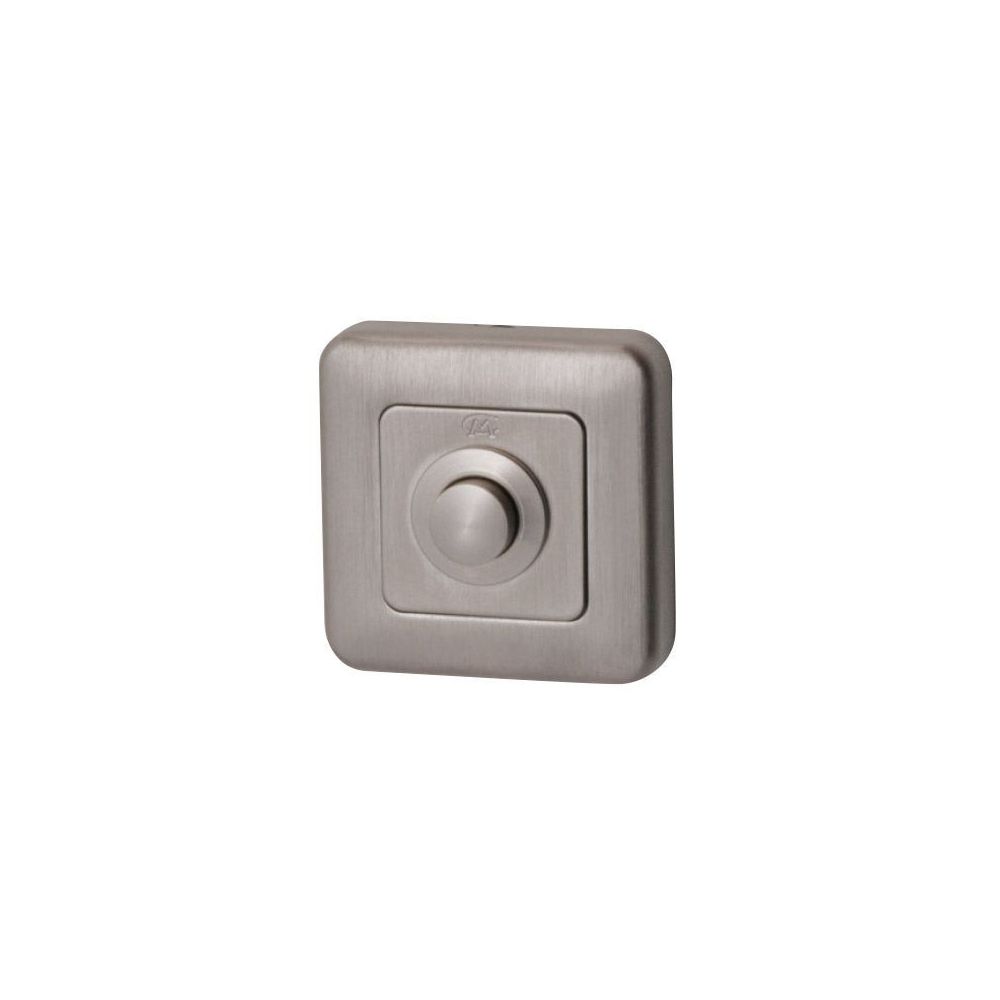 Beldrukker Qbe vierkant - PVD Inox