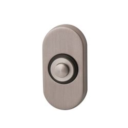 Beldrukker ovaal - PVD Inox