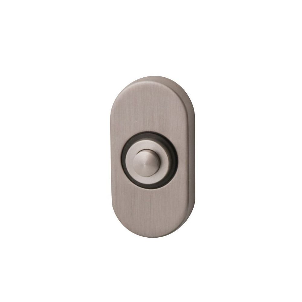 Beldrukker ovaal - PVD Inox