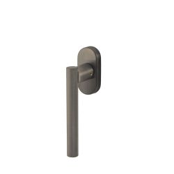 Raamkruk draaikiep Mila ovaal - PVD gun metal