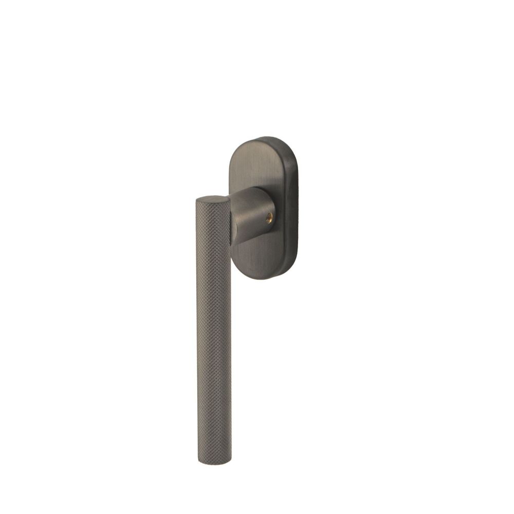 Raamkruk draaikiep Mila ovaal - PVD gun metal