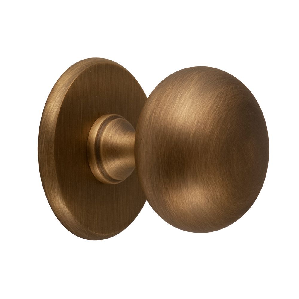 Voordeurknop IRIS 56mm - mat brons