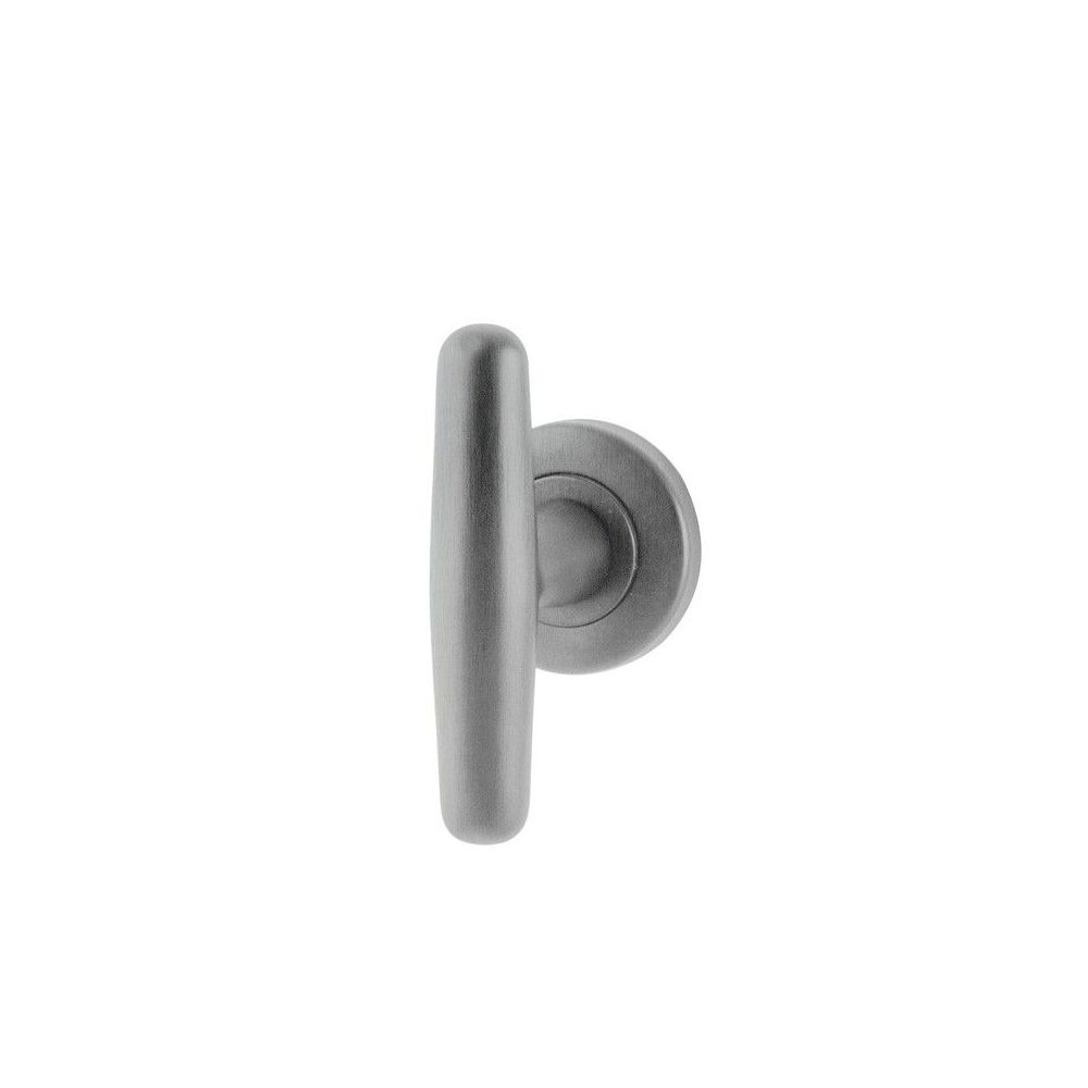 Deurkruk Emma T-model op rond rozet - PVD Inox