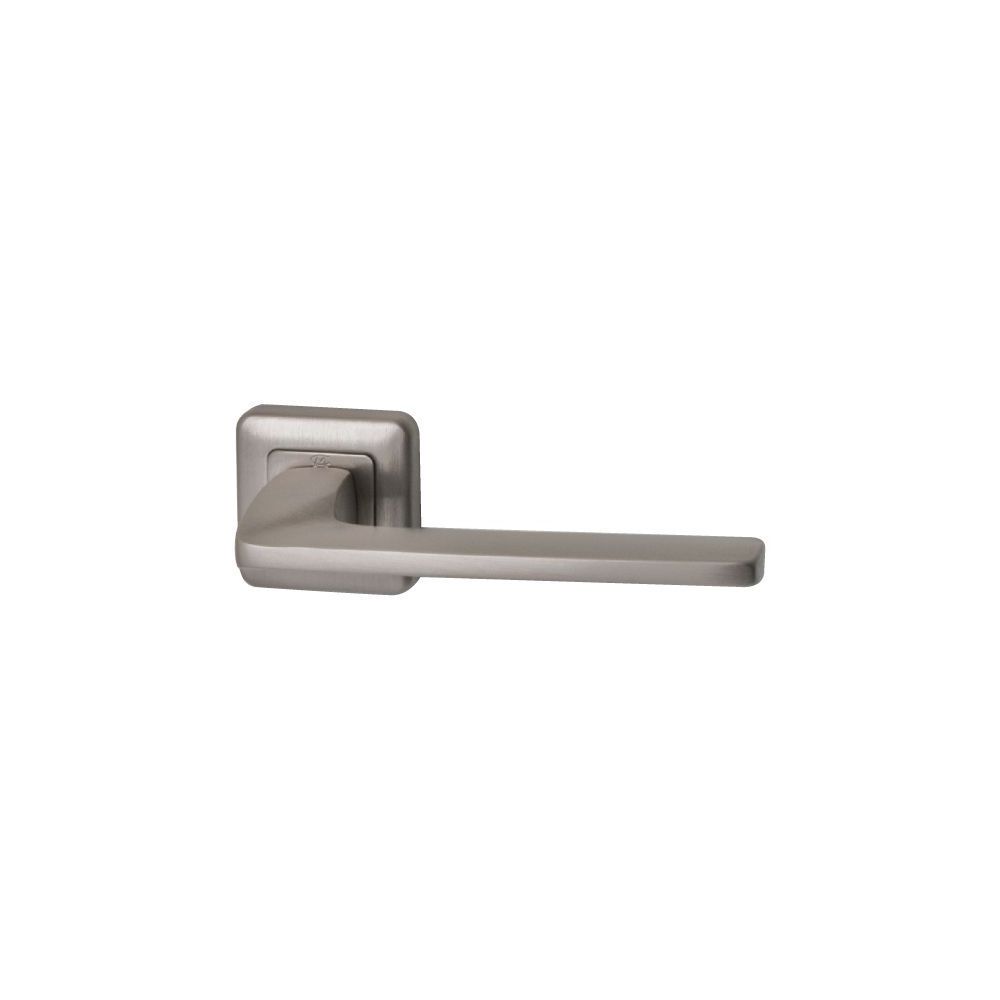 Deurkruk Zenith op vierkant rozet Qbe - PVD Inox