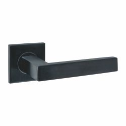 Intersteel deurkruk Q 05 op rozet verdekt 53x53x6mm -  PVD zwart
