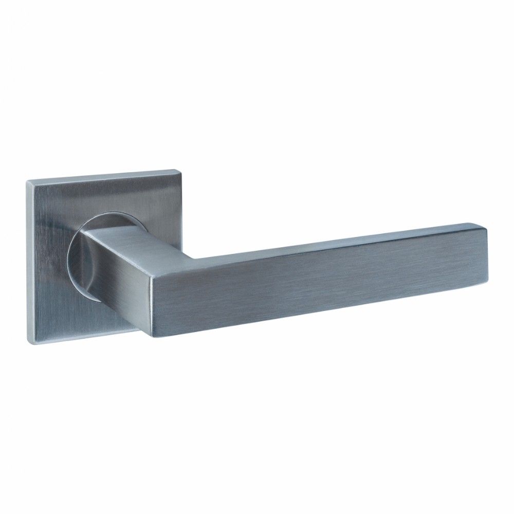 Intersteel deurkruk Q 05 op rozet verdekt 53x53x6mm -  RVS