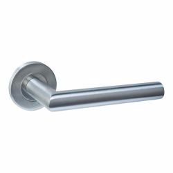 Intersteel deurkruk Q 01 op rozet verdekt ø52x6mm -  RVS
