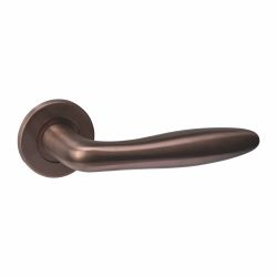 Intersteel deurkruk Q 03 op rozet verdekt ø52x6mm -  PVD brons