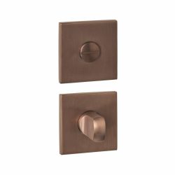Intersteel WC-sluiting verdekt 53x53x6mm -  met stift 6-8mm -  PVD brons